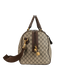Medium Savoy Duffle Bag, &pound;595, Handbags, Beige/Brown, Canvas, Side view